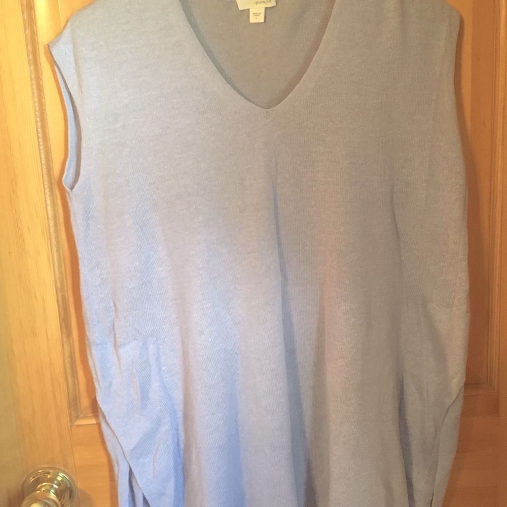 J.Jill linen top sz L NWOT mauve and Gorgeous!